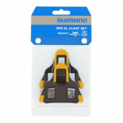 Bloki pedałów Shimano SMSH11 SPD-SL szosa samoregulujące żółte