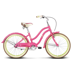 * Rower dziecięcy Le Grand Sanibel Jr rozmiar 14" 2017 różowy-zielony mat