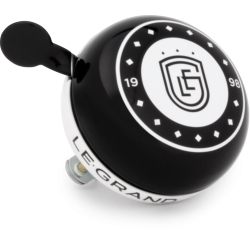 Dzwonek Le Grand XXL GONG retro 80mm stal czarny-biały logo
