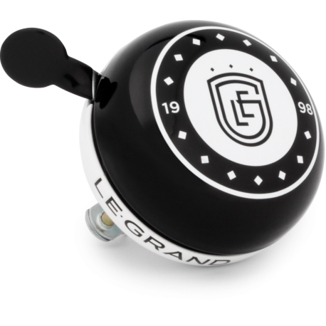 Dzwonek Le Grand XXL GONG retro 80mm stal czarny-biały logo